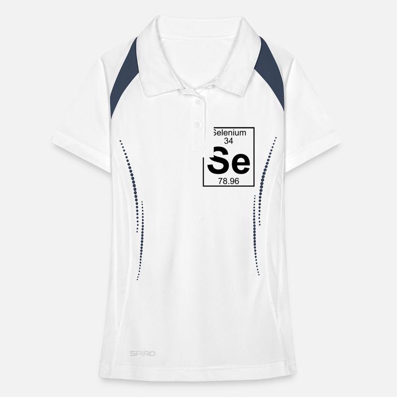Periodic table element 34 - Se (selenium) - BIG Polo respirant Femme