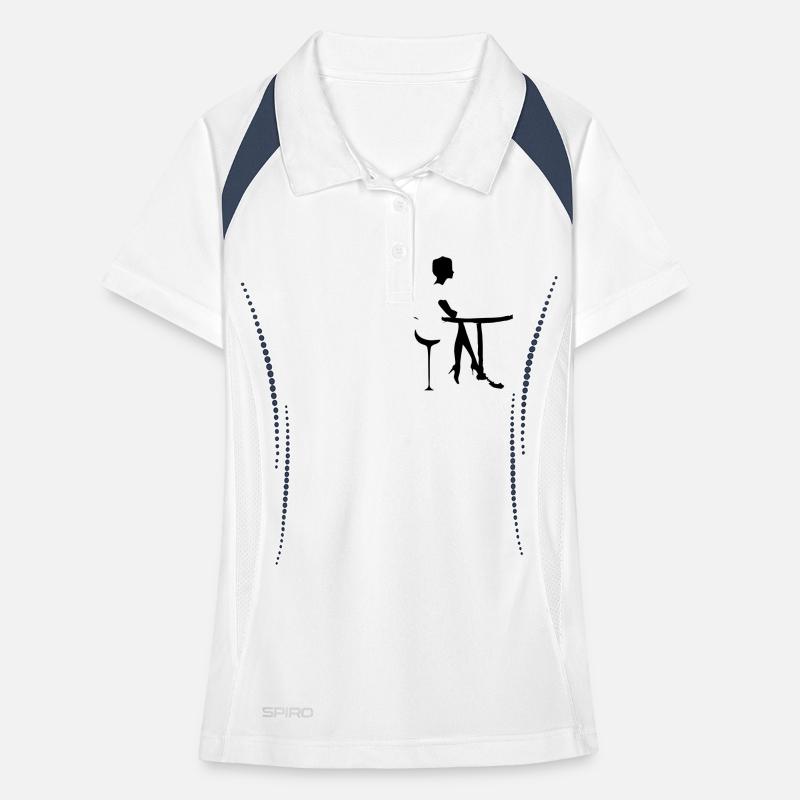At the table Women's Polo breathable