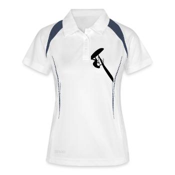 Windsurfer 2 (Vector) - Polo respirant Femme - blanc/marine - Devant