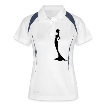 Bride - Women's Polo breathable - white/navy - Front