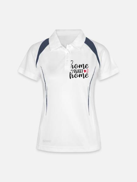 Home sweet home - Women's Polo breathable - white/navy