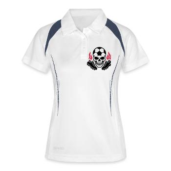 Football Skeleton Football Boots - Women's Polo breathable - white/navy - Front