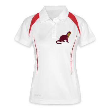 Loutre - Polo respirant Femme - blanc/marine - Devant