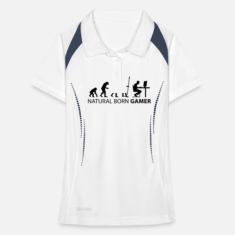 evolution_born_gamer1 Frauen Polo atmungsaktiv