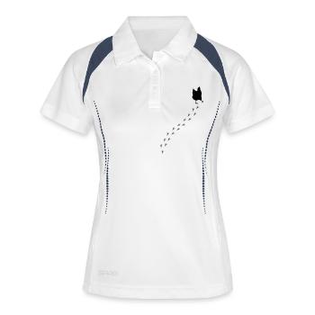 chicken - Women's Polo breathable - white/navy - Front