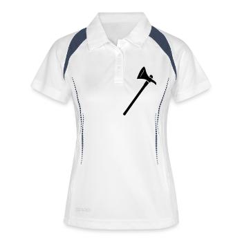 Black Ax Hulkfälleraxt Lumberjack Wood Pickaxe Pic - Women's Polo breathable - white/navy - Front