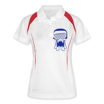 DJ Monster Alien Alien Party Music Fun - Women's Polo breathable - white/navy - Front