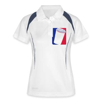 Blue Red Coffee Mug - Women's Polo breathable - white/navy - Front
