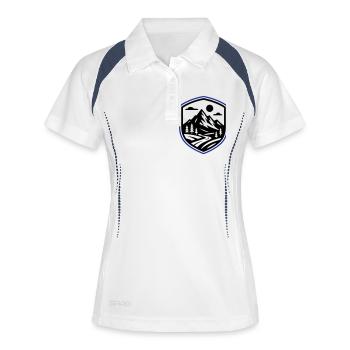 Mountains Nature Landscape - Women's Polo breathable - white/navy - Front