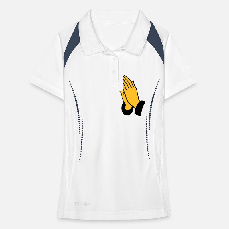 Praying Hands Women's Polo breathable