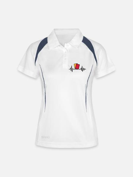 Arbitre - Polo respirant Femme - blanc/marine