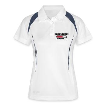 Feuerwehr - Frauen Polo atmungsaktiv - Weiß/Navy - Vorne