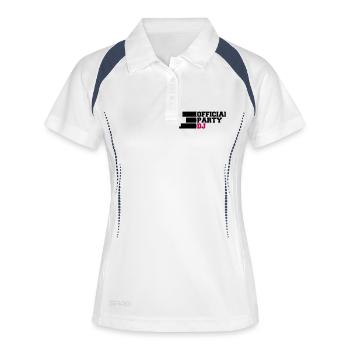 Parti officiel DJ - Polo respirant Femme - blanc/marine - Devant