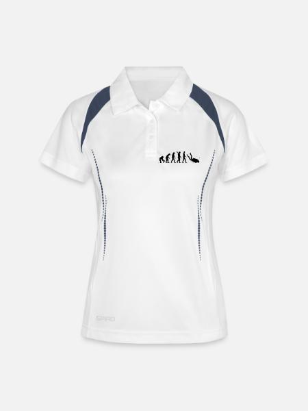 Évolution Plongée - Polo respirant Femme - blanc/marine