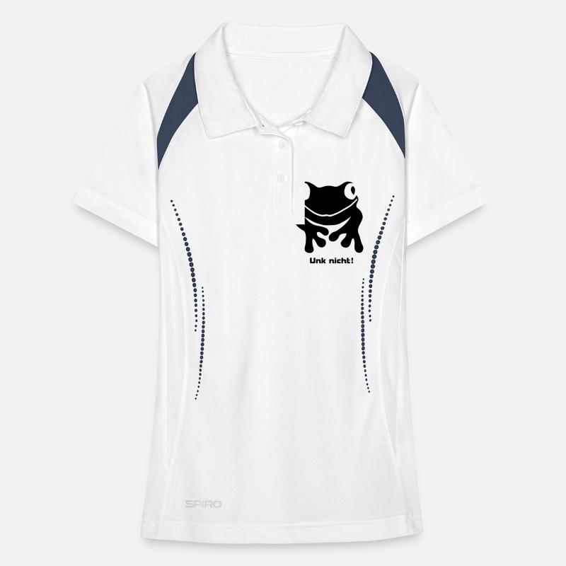 Frog toad not Unk! toad Amphibious wild Women's Polo breathable