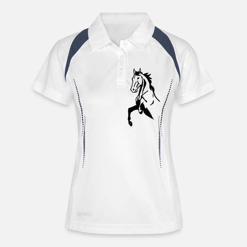 Hanoverian - Women's Polo breathable - white/navy