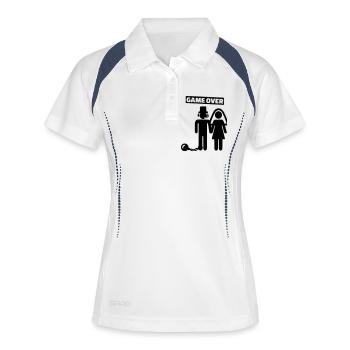 Gamer is getting married - Women's Polo breathable - white/navy - Front