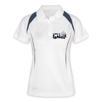 COMME UN Fraggle - Polo respirant Femme - blanc/marine - Devant
