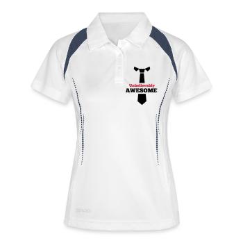 Tie - Women's Polo breathable - white/navy - Front