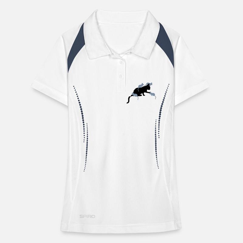 Beaucoup de chatons Mama Cat Polo respirant Femme