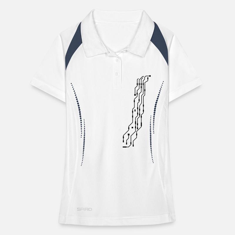 processor geek design cool cpu wires wire ver Women's Polo breathable