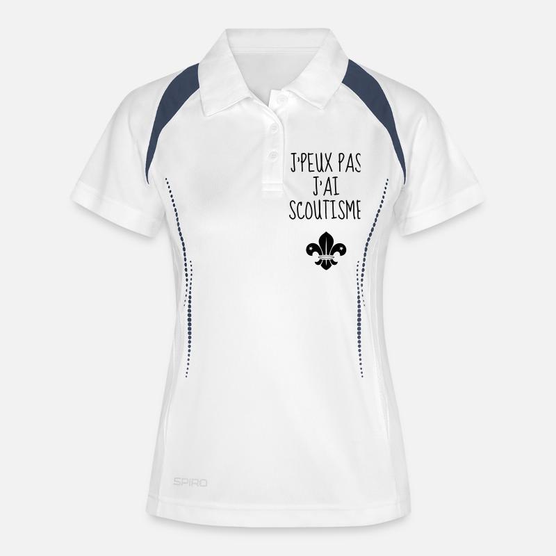 Scout Scouting Pfadfinder Pfadfinderin Scoutisme - Women's Polo breathable - white/navy