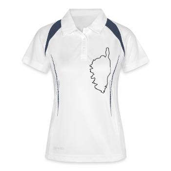 Corse - Women's Polo breathable - white/navy - Front