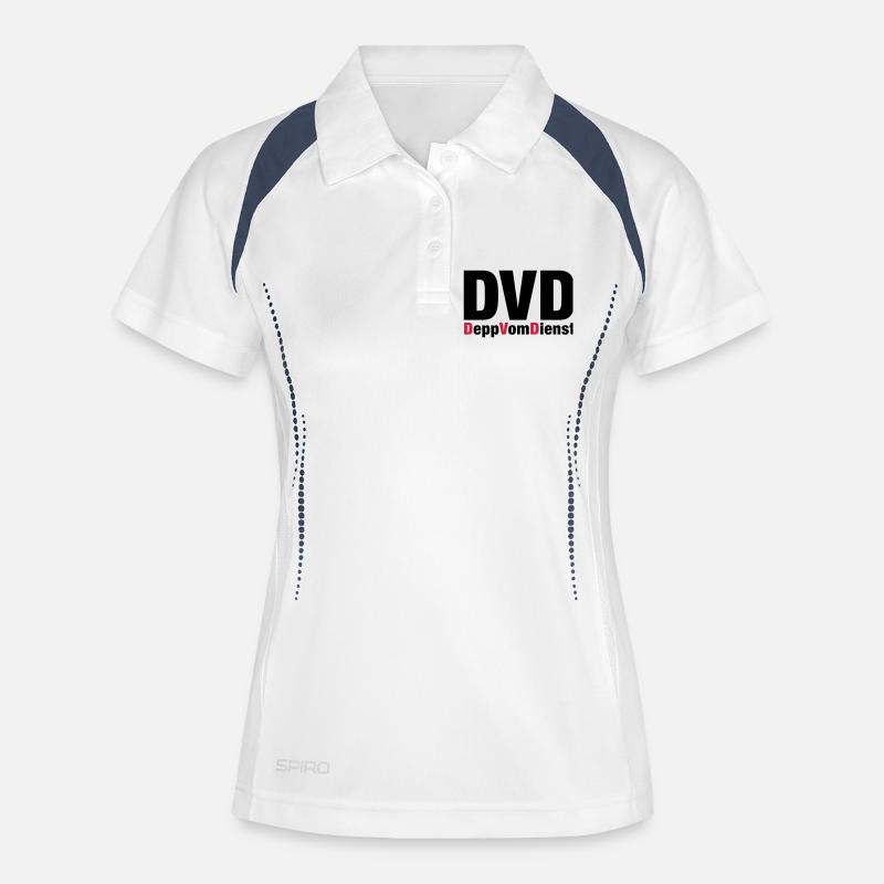 DVD - Women's Polo breathable - white/navy
