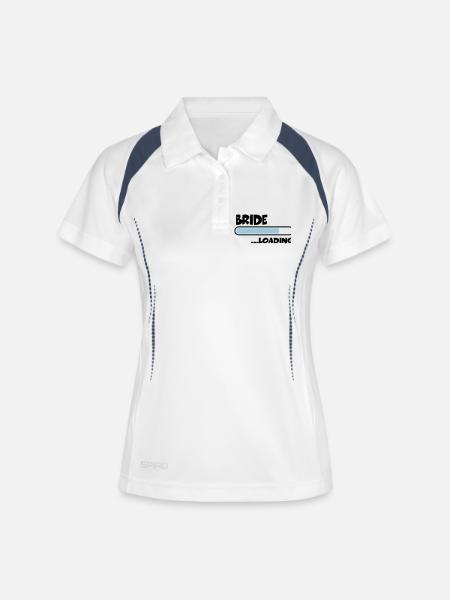 Bride loading - Polo respirant Femme - blanc/marine