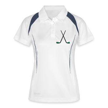 golf - Women's Polo breathable - white/navy - Front