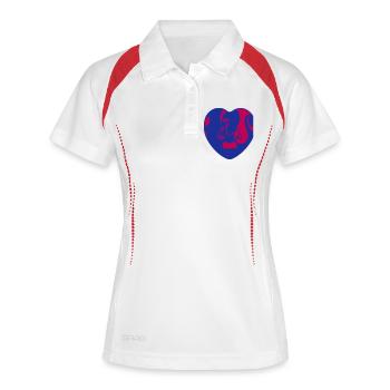 Love in every way. Acceptance and diversity. - Women's Polo breathable - white/navy - Front