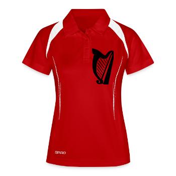 Harp - Polo respirant Femme - blanc/marine - Devant