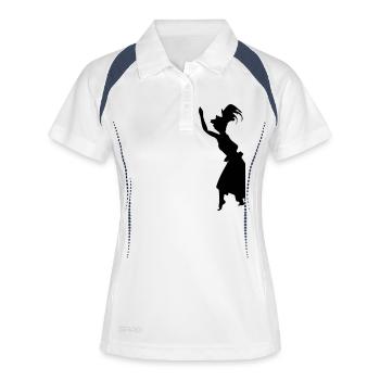 heiva ORI TAHITI TAHITIAN DANCER - Polo respirant Femme - blanc/marine - Devant