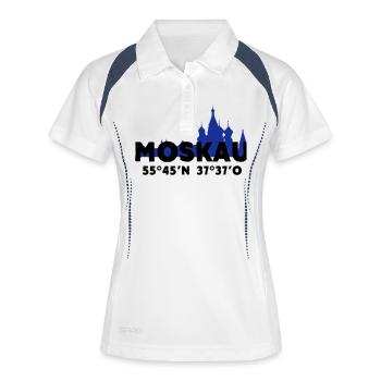 Moskau - Women's Polo breathable - white/navy - Front