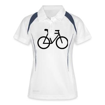 Bike - Women's Polo breathable - white/navy - Front