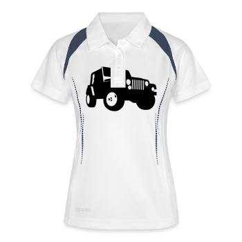 Jeep - SUV - Polo respirant Femme - blanc/marine - Devant