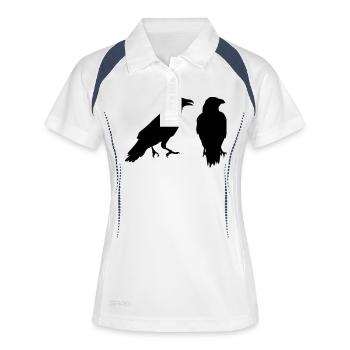 Duo Raven - Polo respirant Femme - blanc/marine - Devant