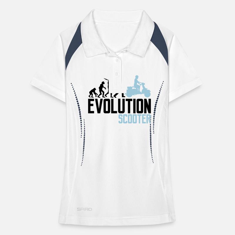 motor evolution electric scooter clipart elek Women's Polo breathable