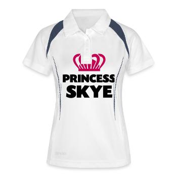 Princess skye name thing crown - Women's Polo breathable - white/navy - Front