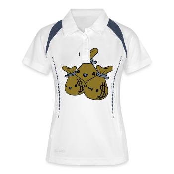 Money Bags Friends Team Crew - Women's Polo breathable - white/navy - Front