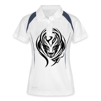 Snakehead Tribal Art - Women's Polo breathable - white/navy - Front