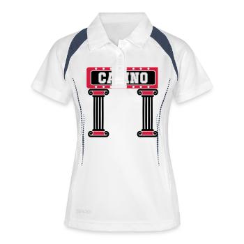 Casino Vegas Pilier - Polo respirant Femme - blanc/marine - Devant