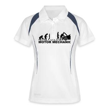 Motor mechanic - Women's Polo breathable - white/navy - Front