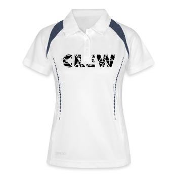 crew - Polo respirant Femme - blanc/marine - Devant