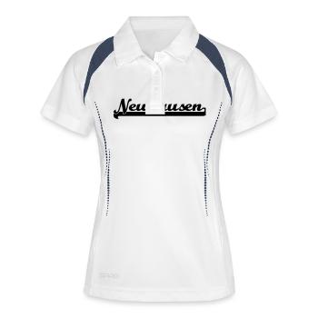 neuhausen writing - Women's Polo breathable - white/navy - Front