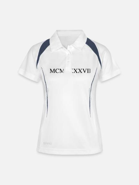 1987 - Women's Polo breathable - white/navy