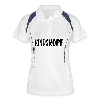 Child's head - Women's Polo breathable - white/navy - Front
