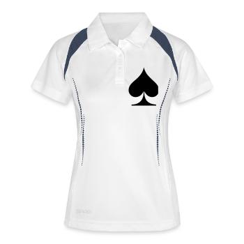 Pik - Frauen Polo atmungsaktiv - Weiß/Navy - Vorne