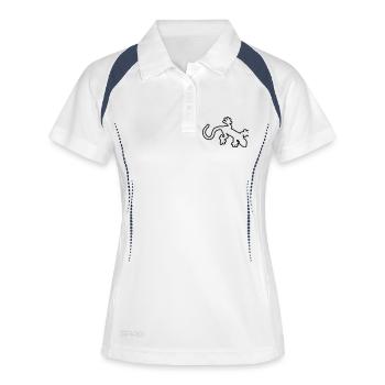 gekko3 - Women's Polo breathable - white/navy - Front