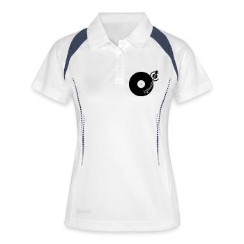 DJ Turntables Turntable Tonearm Record - Women's Polo breathable - white/navy - Front